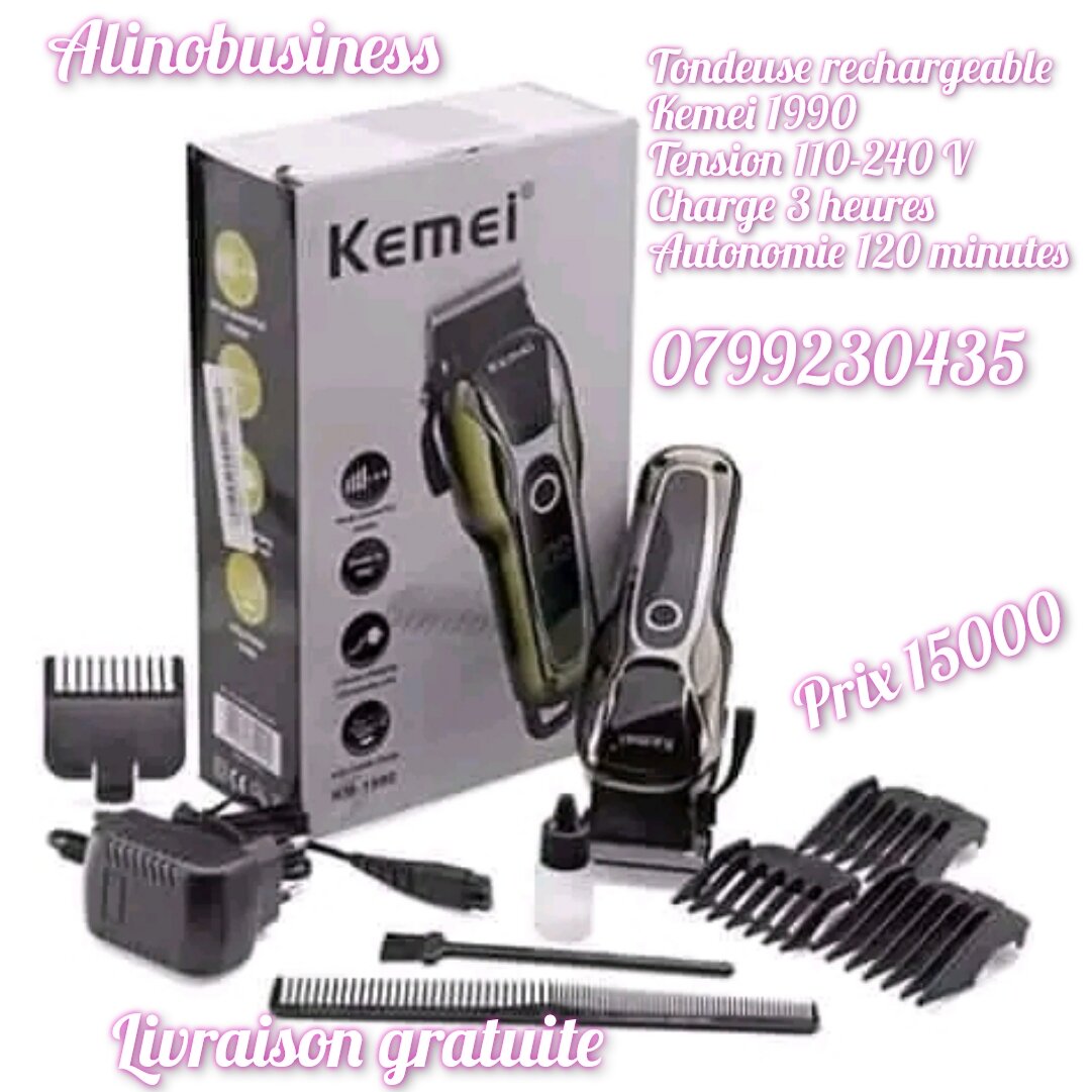 Tondeuse rechargeable kemei 1990