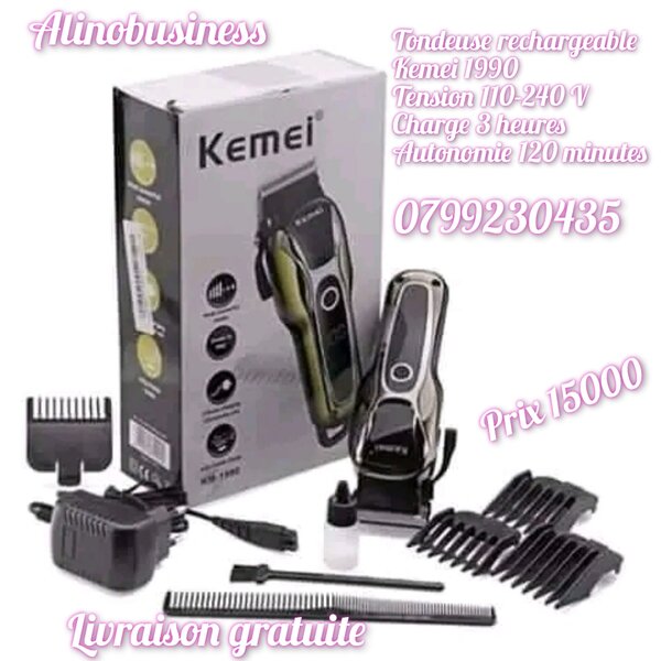 Tondeuse rechargeable kemei 1990