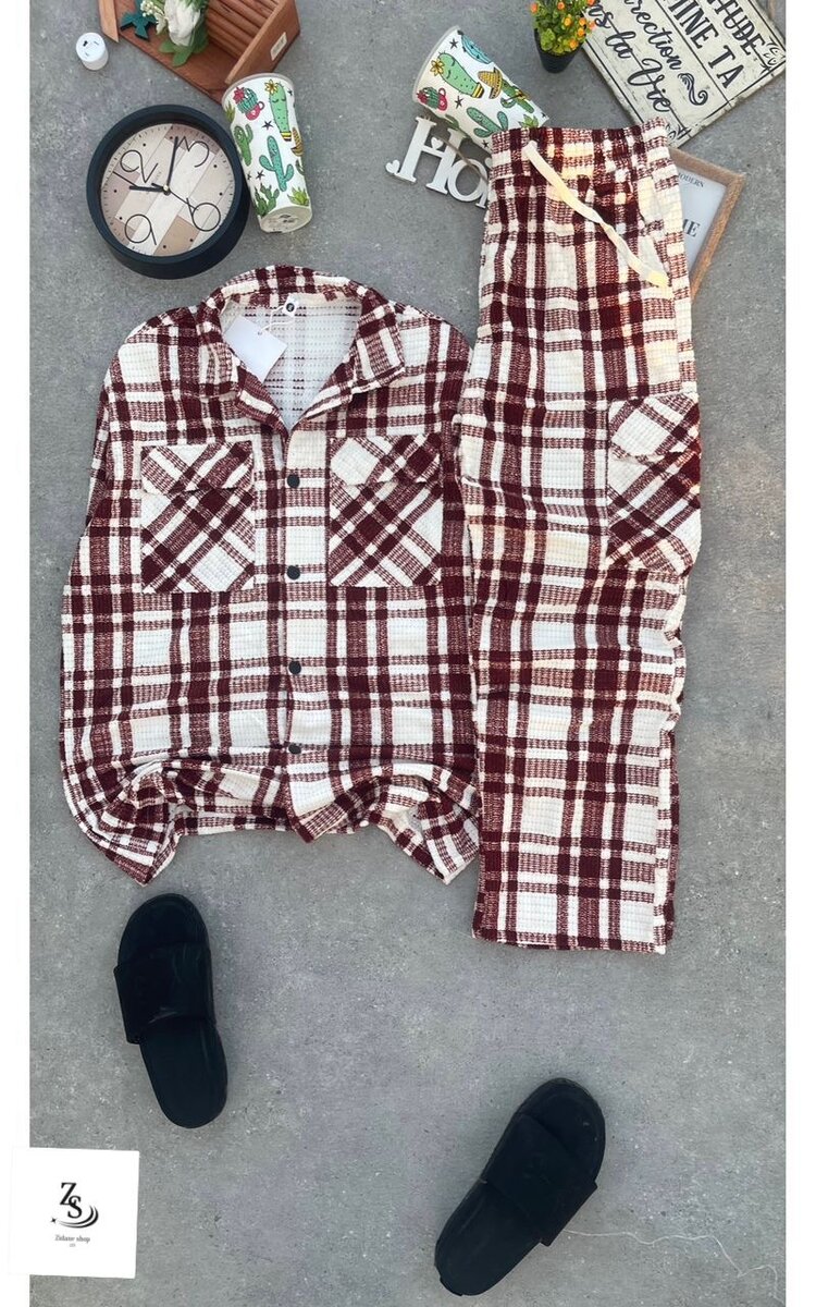 Pyjama à carreaux confort