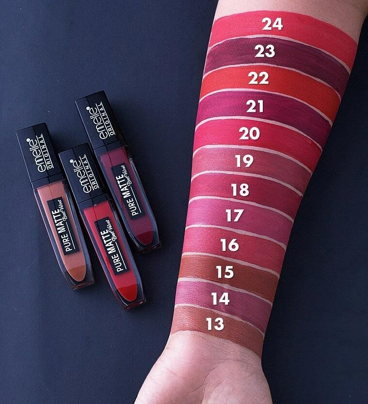 Emelie Pure Matte Lip-gloss Set B 12 Pc