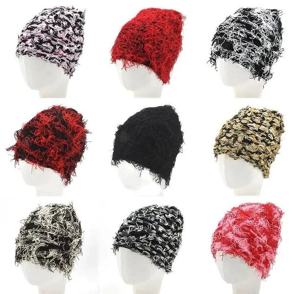 Bonnet en tricot texturé
