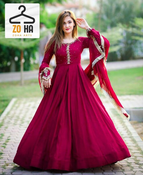 Chiffon Zari Embroidery  Maxi 3 pcs