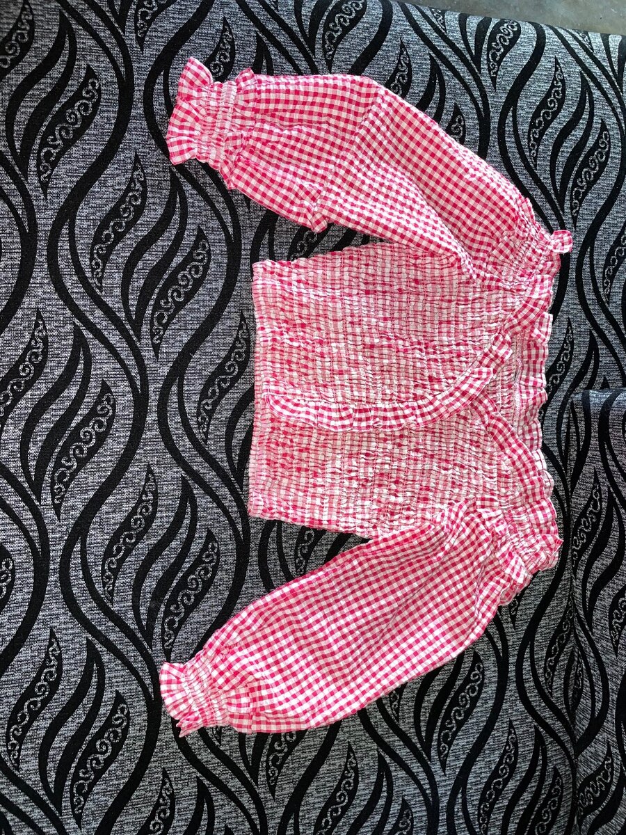 Chemisier Vichy Fille Élégant