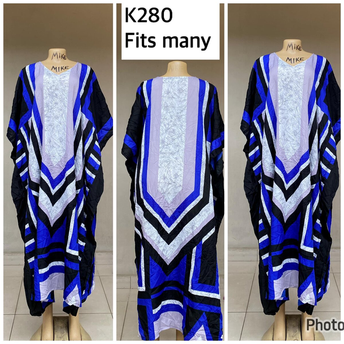 dress 7/8 blue striped