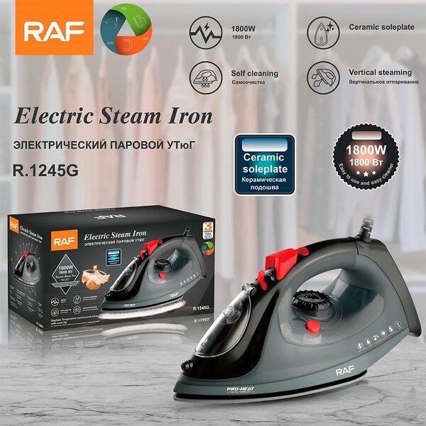 Raf electric steam iron 1800w