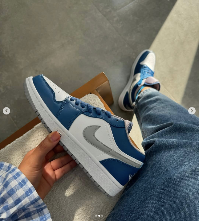 Кроссовки Nike AIR JORDAN 1 LOW синий,белый