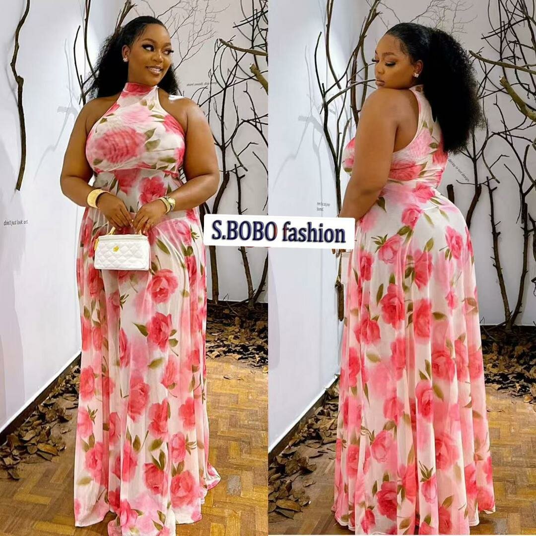 Robe longue fleurie élégante