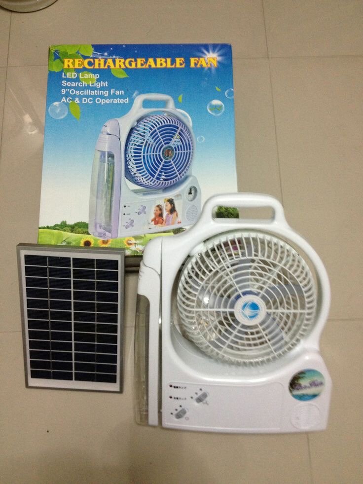 Ventilateur rechargeable solaire