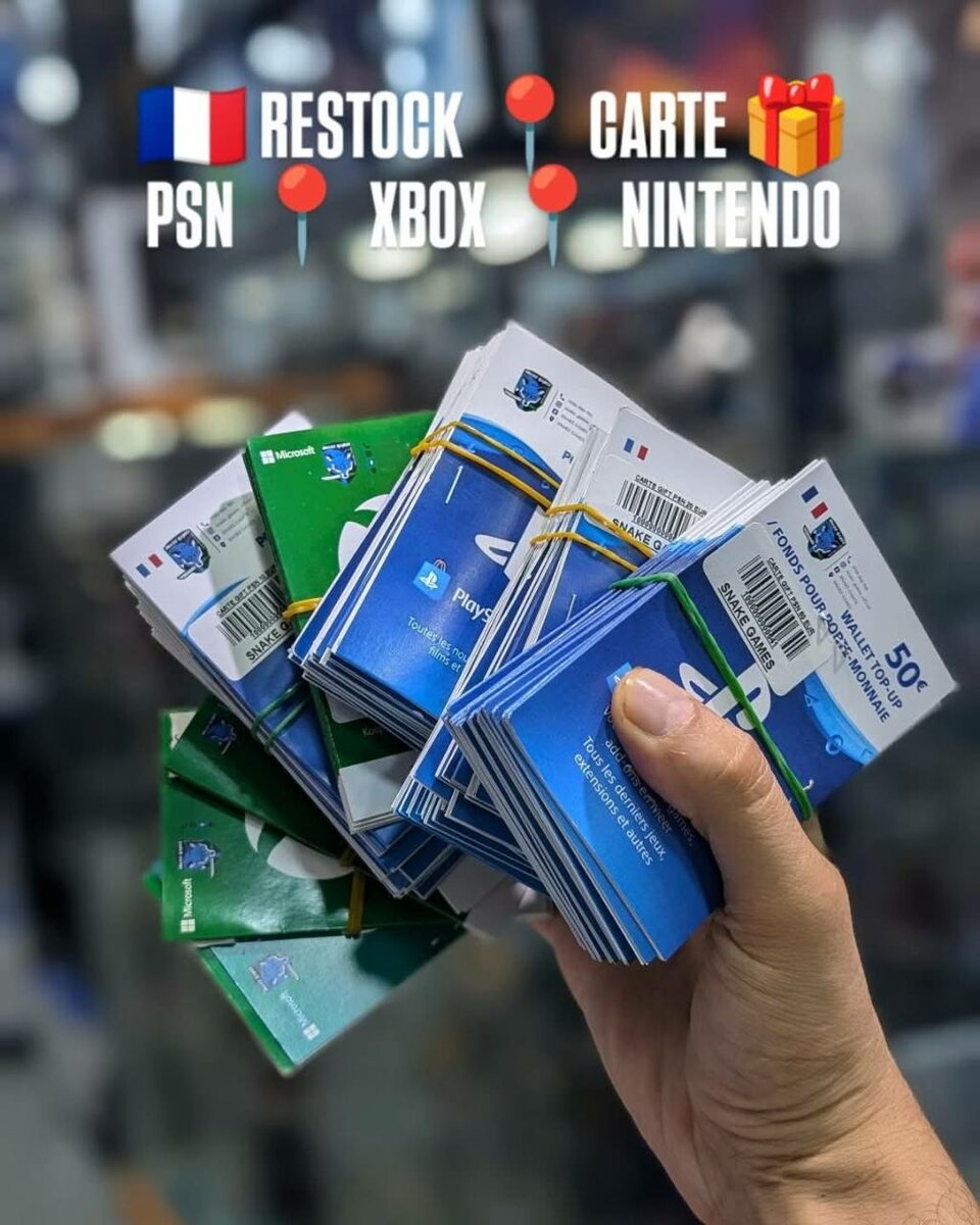 Cartes Cadeaux Gaming France