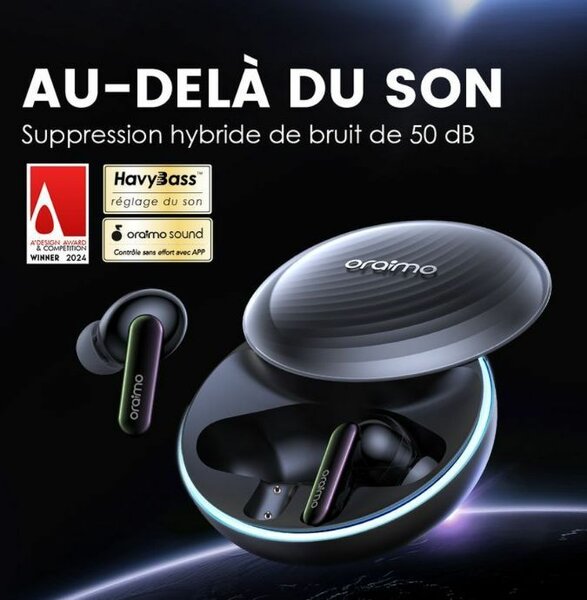 Écouteurs Oraimo ANC Bluetooth