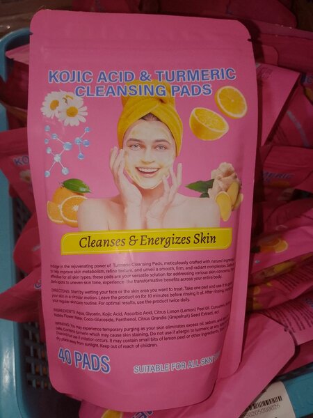 Pads de nettoyage au curcuma