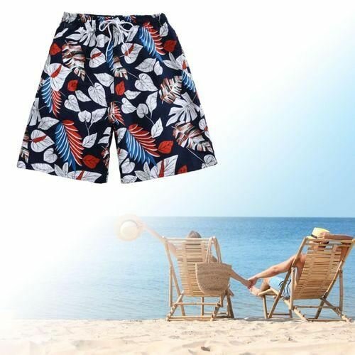 Beach Shorts Men Baggy With Pockets Beach Swimsuit For
