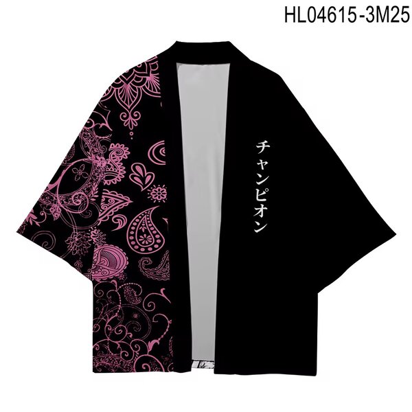 Veste kimono avec motifs élégants