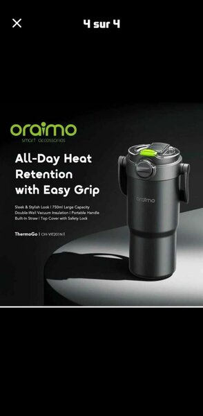 Bouteille Thermo Oraimo 750ml