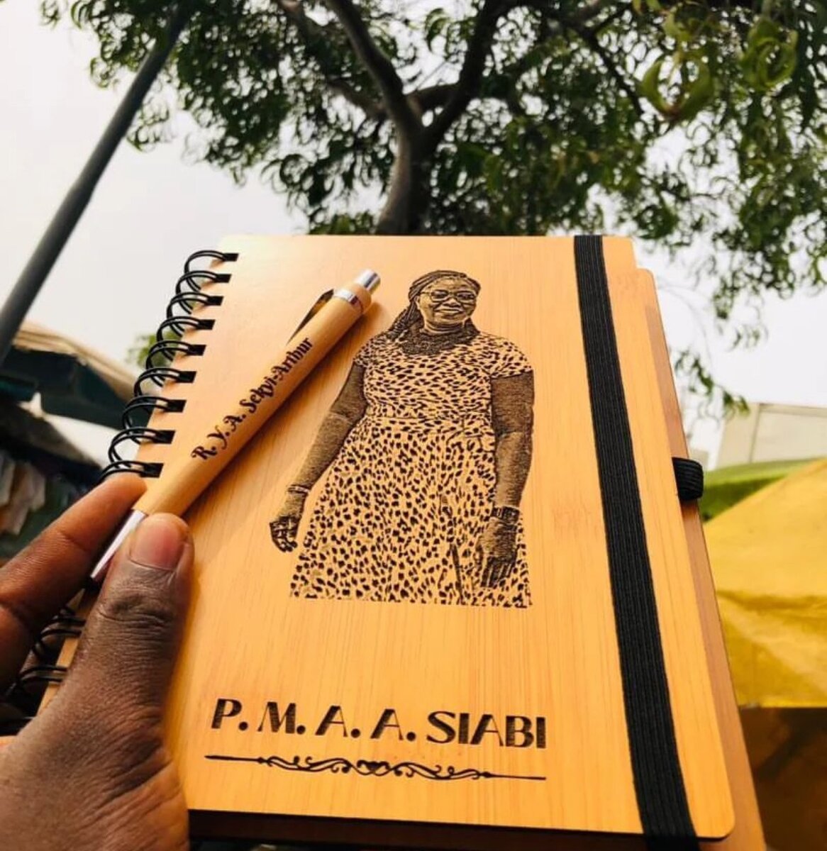 Customized Bamboo book and Pen