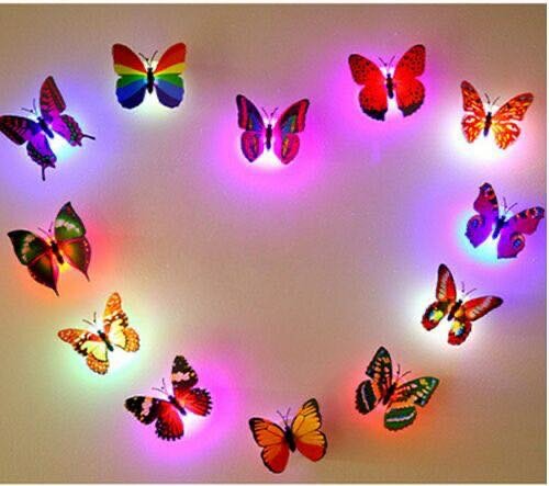 Lumières murales papillon LED