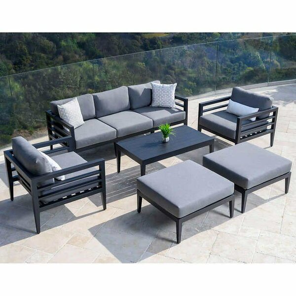 Ensemble de salon extérieur moderne