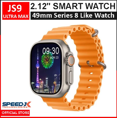Js9 Ultra Max 2.12 Inch Amoled Screen Smart Watch Ultra 49mm Series 8 Nfc Wireless Charging Sports Watch