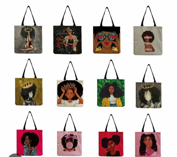 Sacs cabas en toile artistique