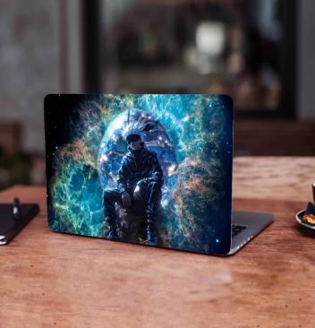 Gojo Satoru Anime background Laptop Back Vinyl Skin Sticker 13 13.3 14.6 15 15.4 15.6 Inches Laptop Skin Stickers