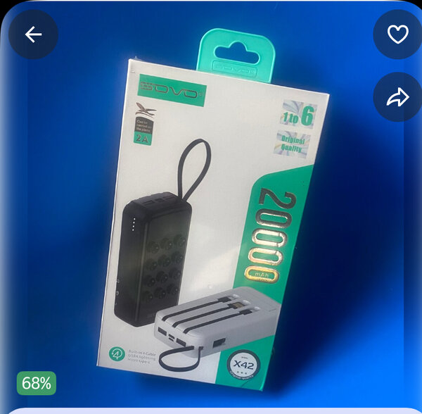 Powerbank 20,000mAh USB