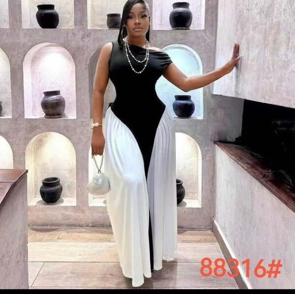 Robe élégante bicolore