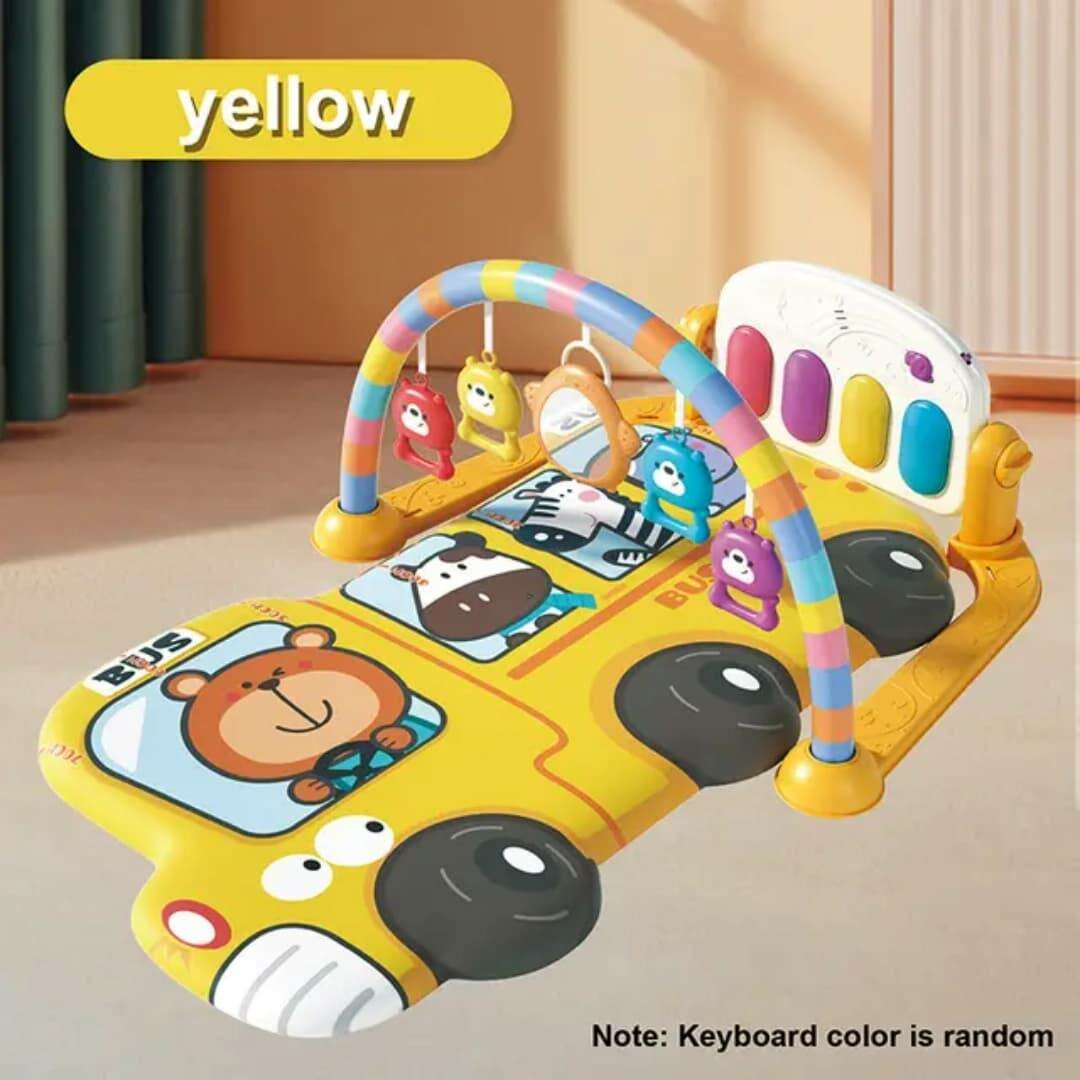 Tapis de jeu pour clavier de piano à piles avec éclairage mu