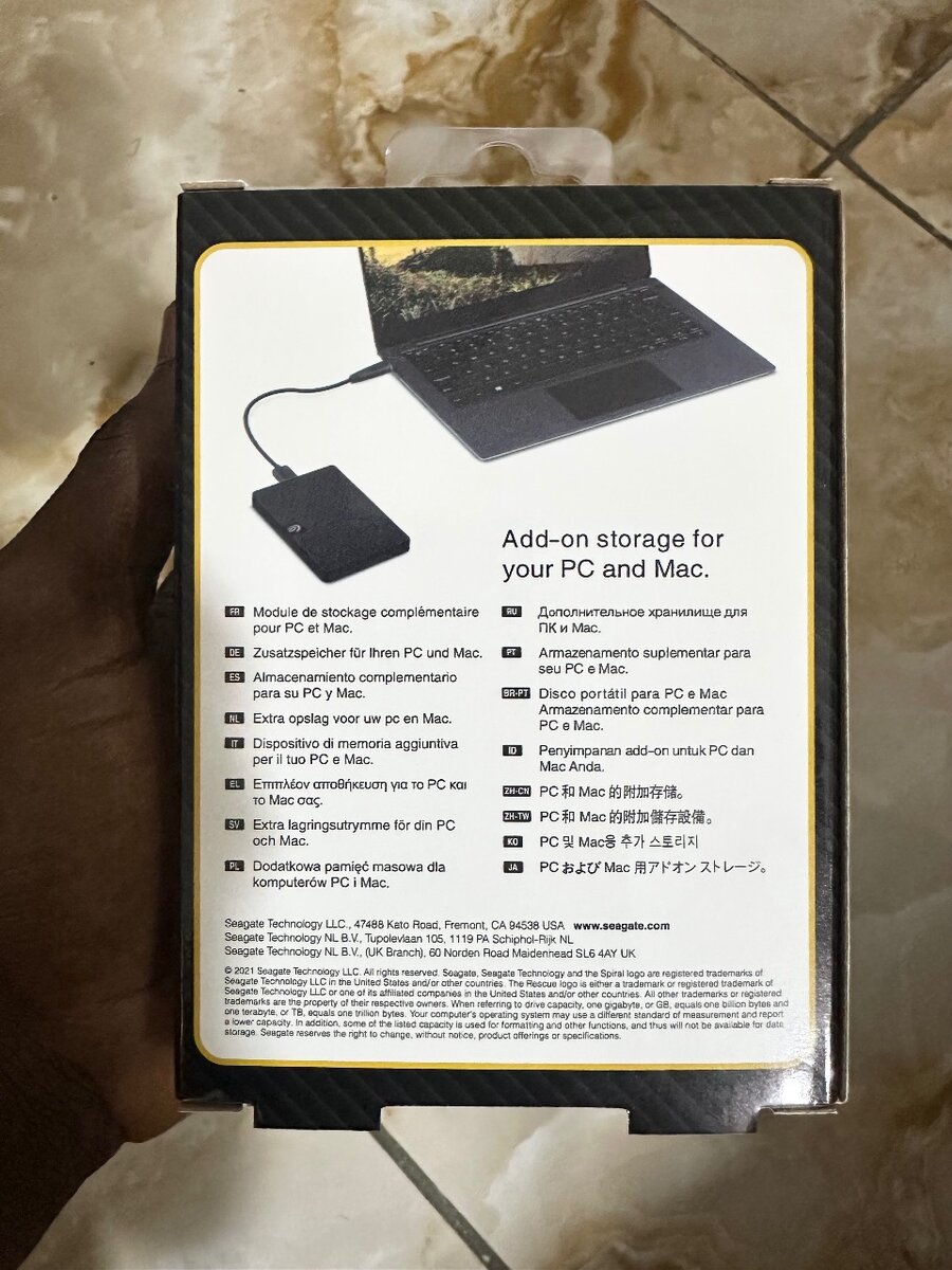 Disque dur externe seagate 1To