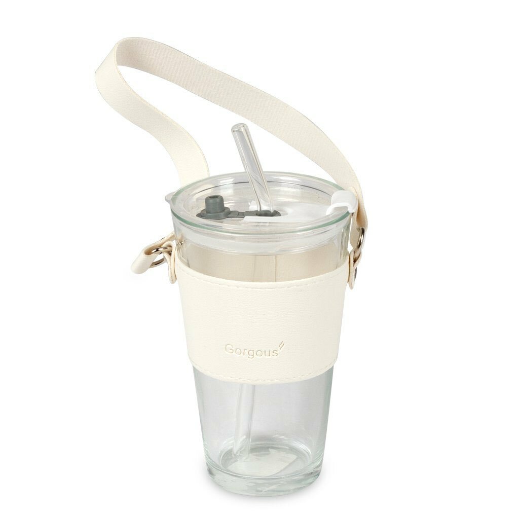 Travel glass tumbler