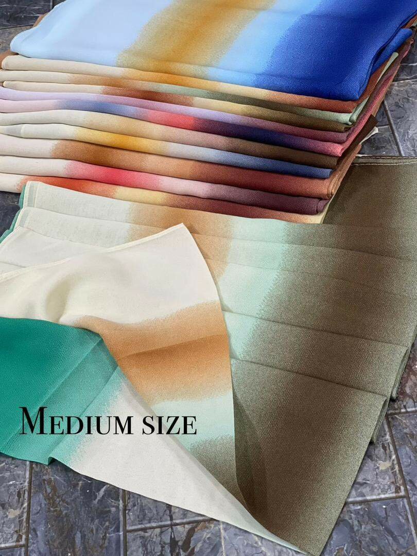 Écharpe en soie multicolore