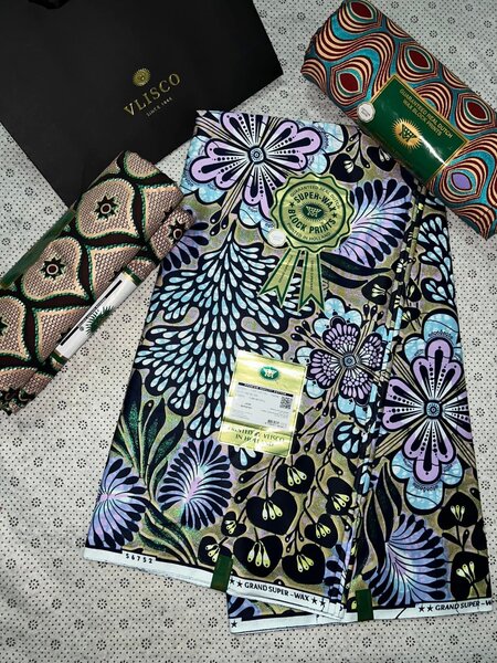 Tissu Wax Vlisco Coloré