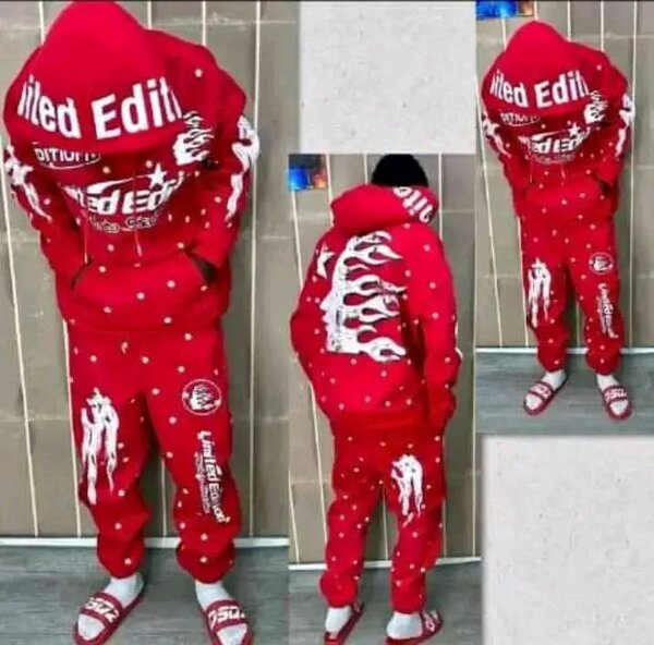 Ensemble de survêtement rouge tendance