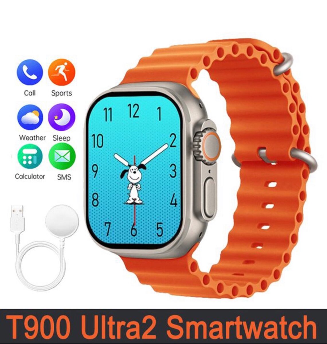 Smart Watch T900 Ultra 2 orange