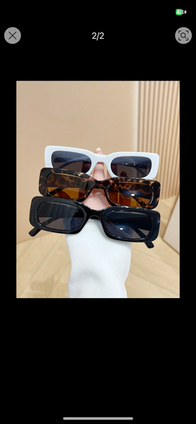 Lunettes de soleil rectangulaires