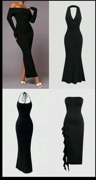 Robe Noire Élégante Femme