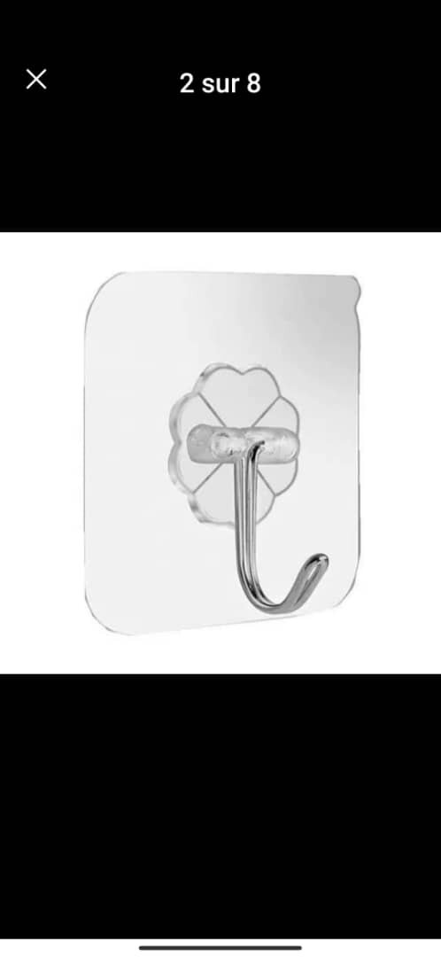 20 Crochets Muraux Adhésifs