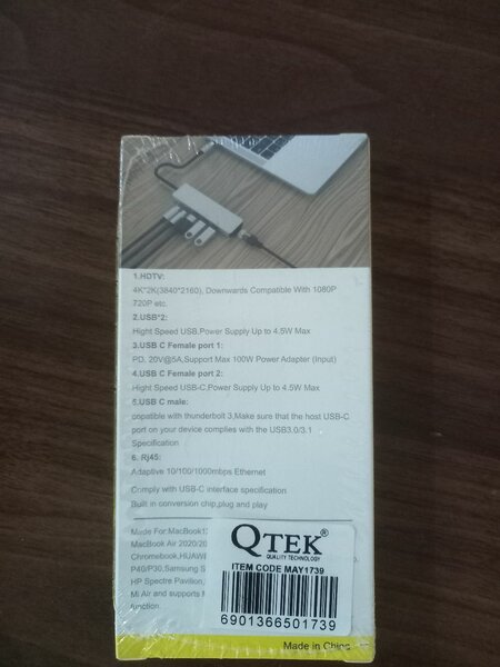 Adaptateur USB-C Multifonction 6 Ports