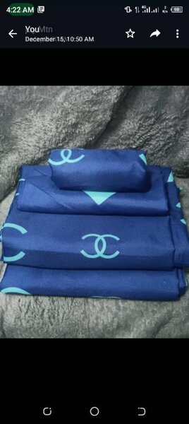 100% cotton sheets with print. Double size 