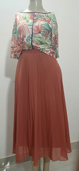 Robe longue fluide fleurie