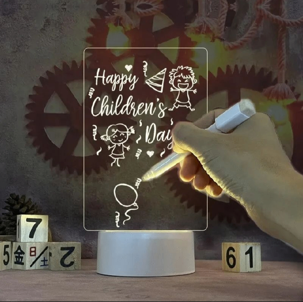Note Board Creative Led Night Light USB Message Board Holida