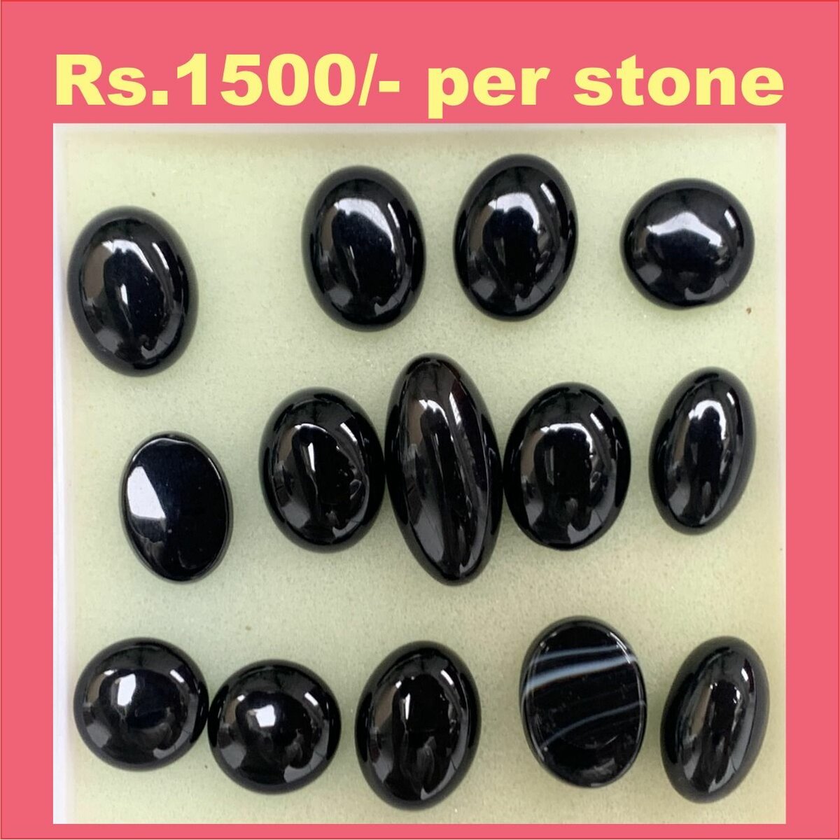 Real Agate Stone / Red Aqeeq / Black Aqeeq