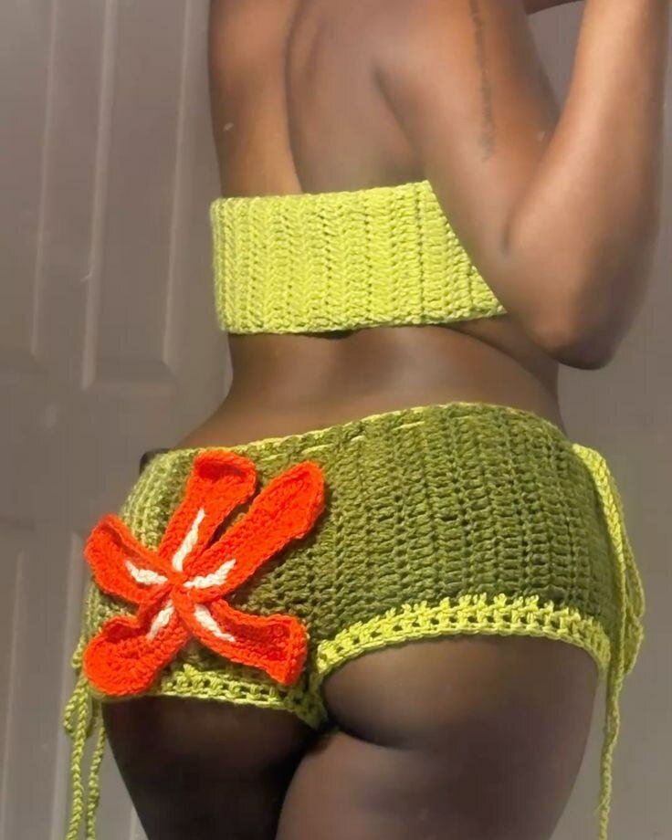 Ensemble bikini crochet coloré