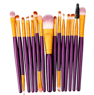 MAANGE 15pcs Professional Makeup Brushes Multifunctional Makeup Brush Set Blending Foundation Eyeshadow Eyeliner maquiagem