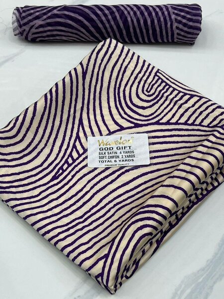 Tissu Satin de Soie 6 Yards