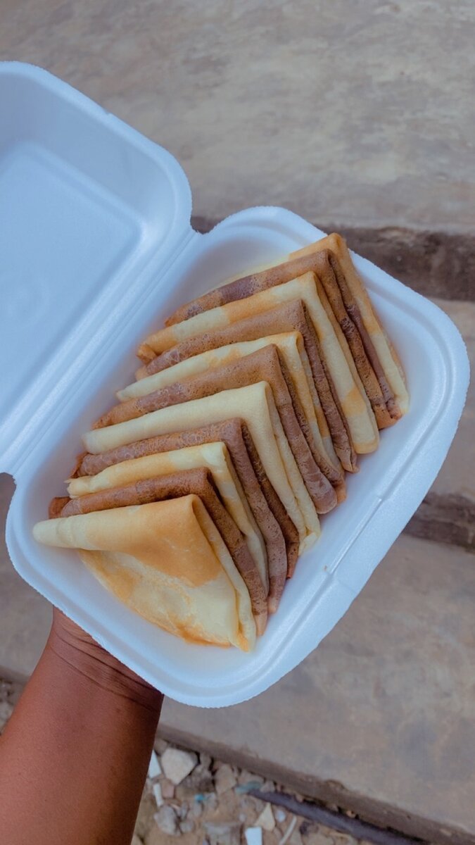 Crêpes mixtes  nature et Milo