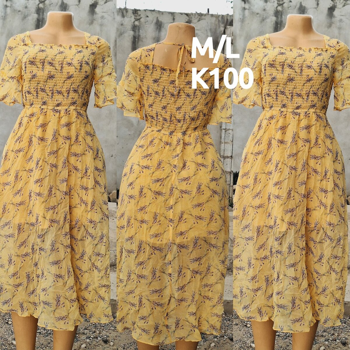 Beautiful and high-quality women's dress made of salaula silk