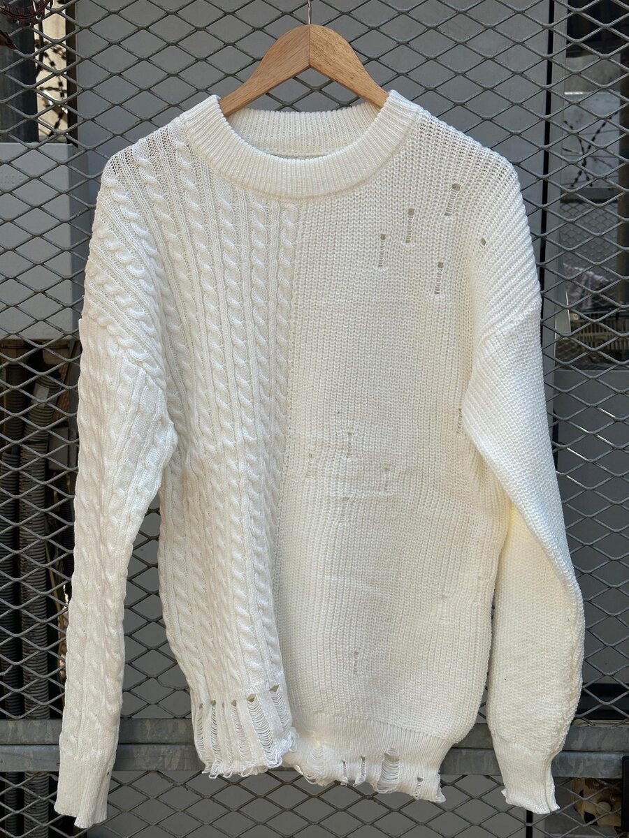 Pull cardigan texturé