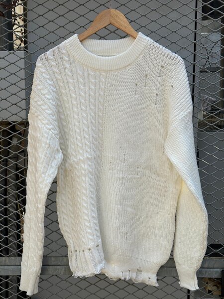 Pull cardigan texturé