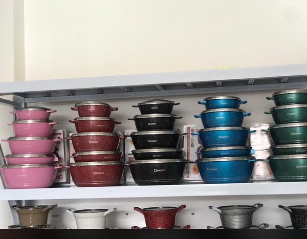 Dessini 10pcs nonstick cookware set Granite