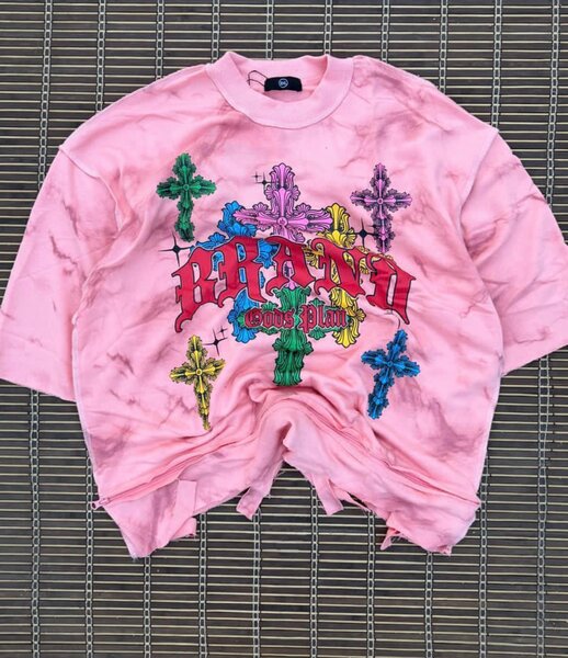 T-shirt oversize rose cool